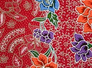 Batik dug 2m 15-019, Rød